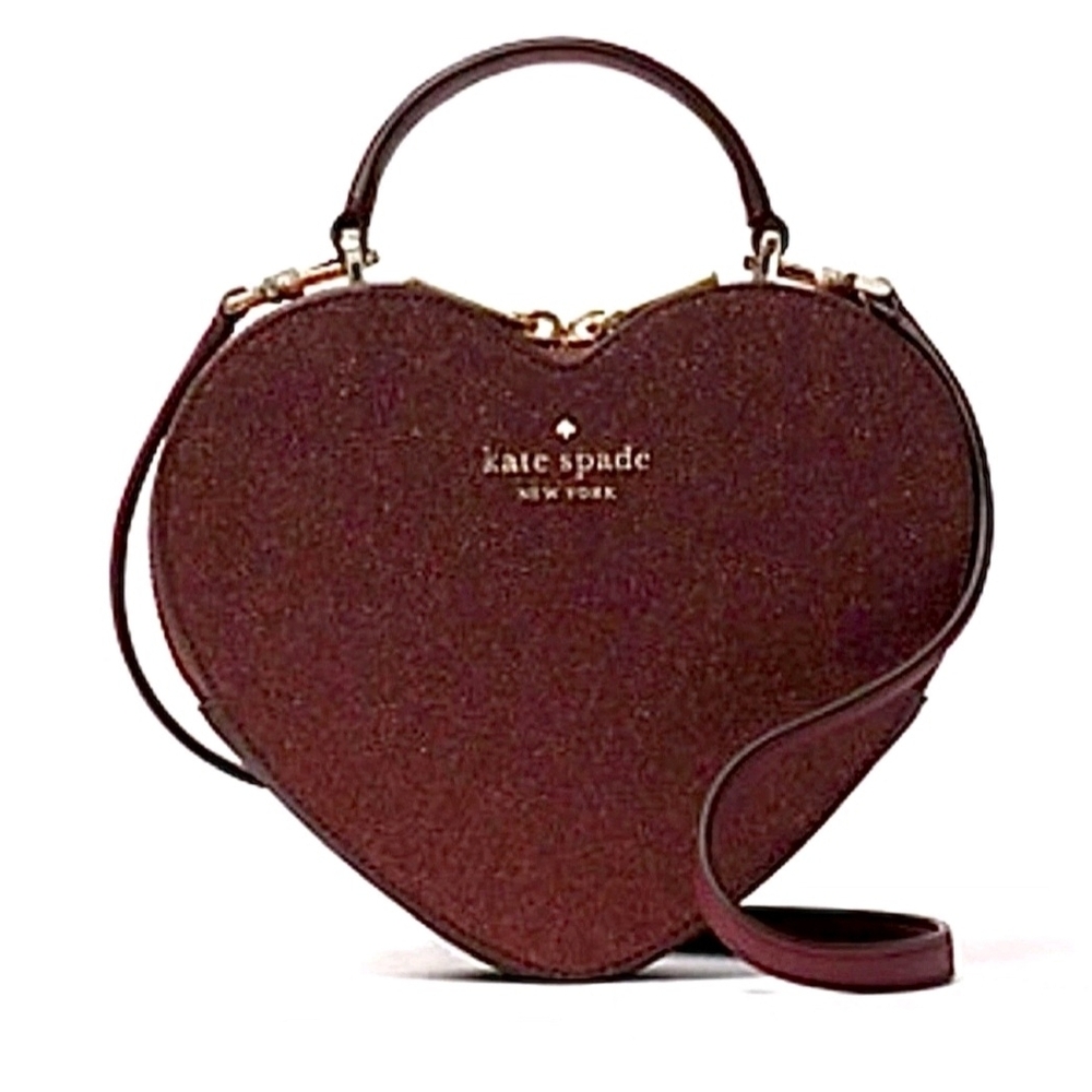 Kate Spade Heart-Shaped Brown Bag